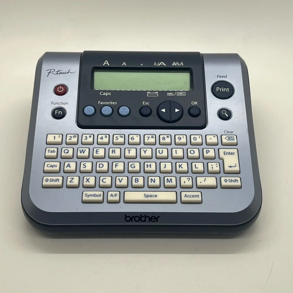 NWOT Brother P-Touch Electronic Label Printer PT1280 in Gray and Black